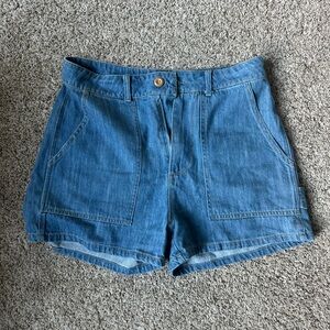Blue Denim Women's Shorts